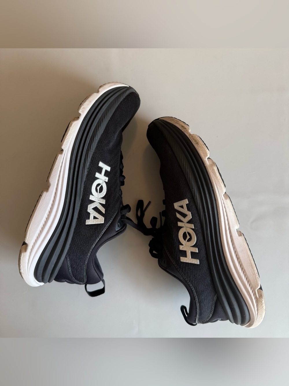 HOKA Gaviota 5 Wide Running Shoes Sneakers Black White Women’s 9.5 Wide 9.5D
